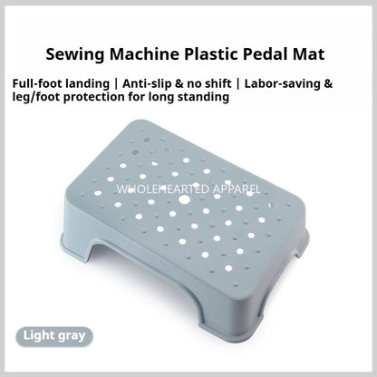 1844★ Tapis neuf en plastique pour pédale de machine à coudre, en caoutchouc antidérapant, haute résistance, silencieux, confortable et stable – Accessoire pour machine à coudre★