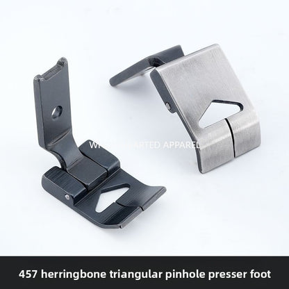 1624★  New 457 herringbone car triangular pinhole presser foot triangular needle split iron presser foot adjustable presser foot sewing machine accessories