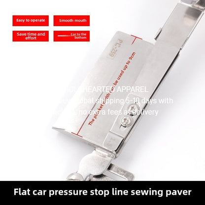 1458★  Flat car new placket comes and goes sewing, flat car comes and goes sewing, oversewing device, sleeve sewing multi-functional special auxiliary device
