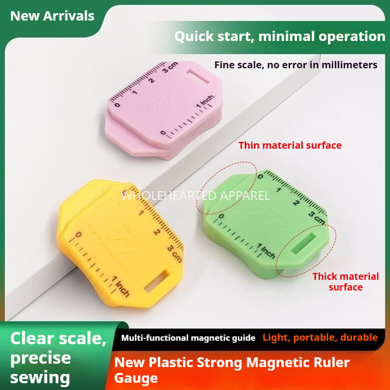 1760★ Nouveau guide de couture magnétique robuste en plastique avec échelle, mini et grand format, accessoire de couture.★