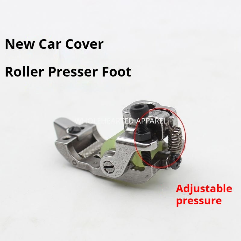 1364★ Pied presseur à rouleau pour machine à coudre industrielle, pied presseur à rouleau à déflecteur pour machine à coudre industrielle avec disque à couteaux et disque à couteaux de distribution★