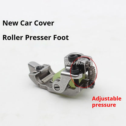 1364★ Pied presseur à rouleau pour machine à coudre industrielle, pied presseur à rouleau à déflecteur pour machine à coudre industrielle avec disque à couteaux et disque à couteaux de distribution★