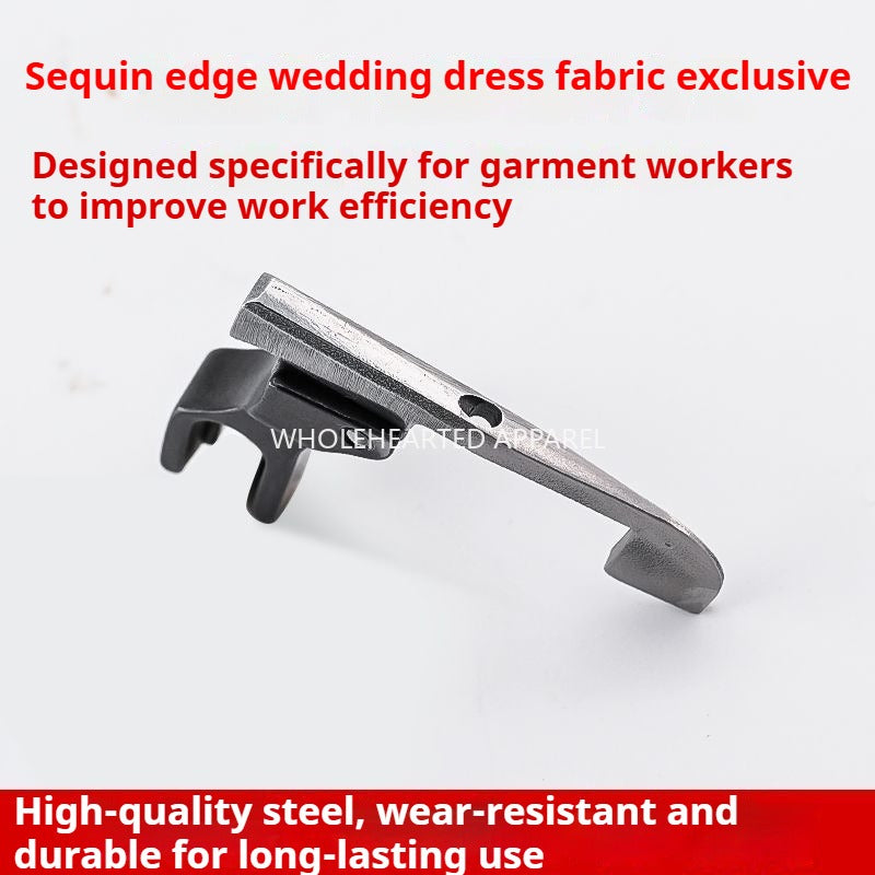 1609★  New high-quality icebreaker closed bead presser foot flat car universal wedding dress bead edge bright piece bead-free sewing accessories★