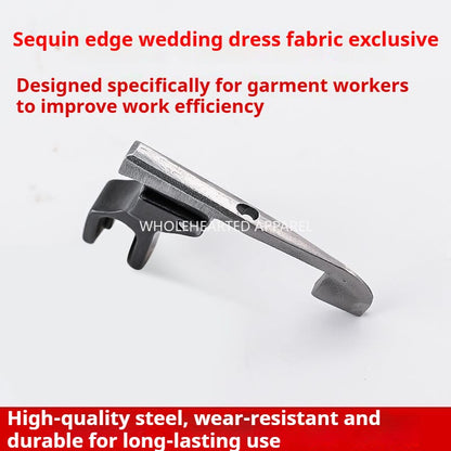 1609★  New high-quality icebreaker closed bead presser foot flat car universal wedding dress bead edge bright piece bead-free sewing accessories★