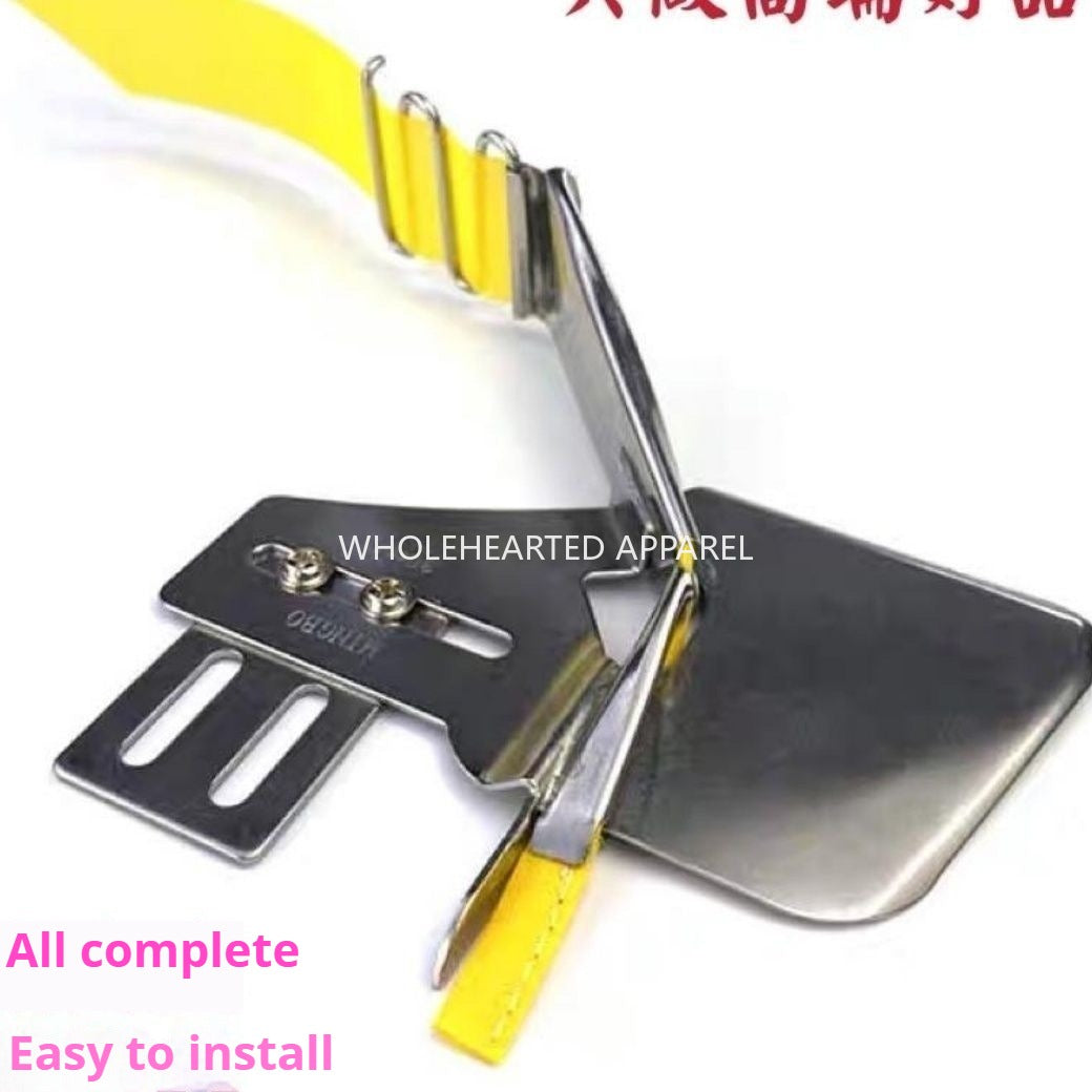 1071★  Sewing machine universal hemming device, household pull tube double-pack four-fold mouth, curved mouth, new curved mouth★