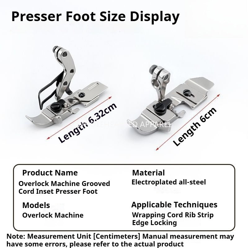 1620★ [Nouvelle version améliorée] Machine à ourler VVS tout acier avec pied presseur à corde intégré et fente, machine à ourler à quatre fils EX/Silver Arrow/Pegasus 700★