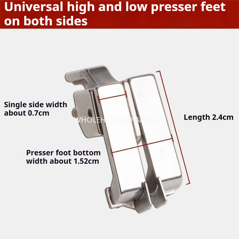 1060★  Computer flat car universal new adjustable left and right high and low stops, presser foot rib positioning, multi-purpose pressing thread sewing★