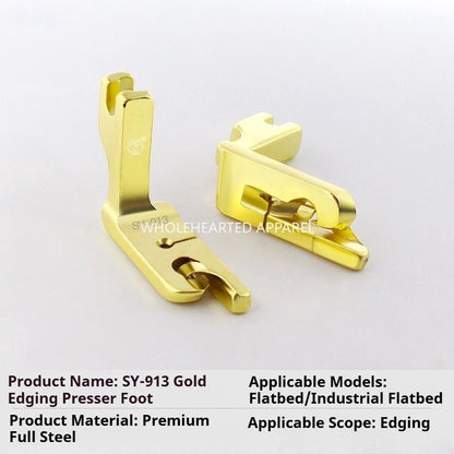 1086★  [New product] SY-912 boutique all-steel crimping presser foot, flat car hem scarf thin material folding tool★