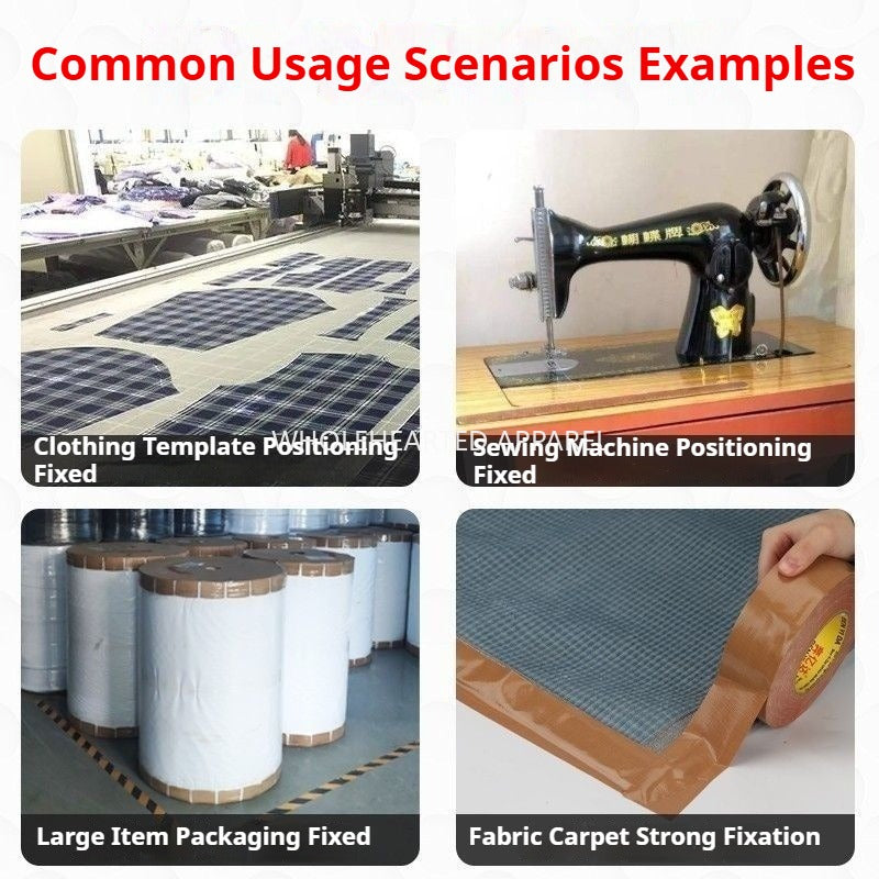 1088★  Sewing machine positioning tape, high-stick clothing template, soil brown cloth base glue, waterproof splicing single-sided carpet tape★