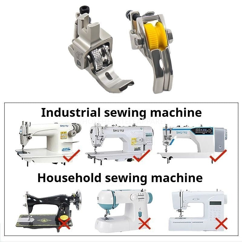 1094★ Boutique all-steel roller with embedded rope presser foot Flat car with slot embedded rope tooth strip presser foot★