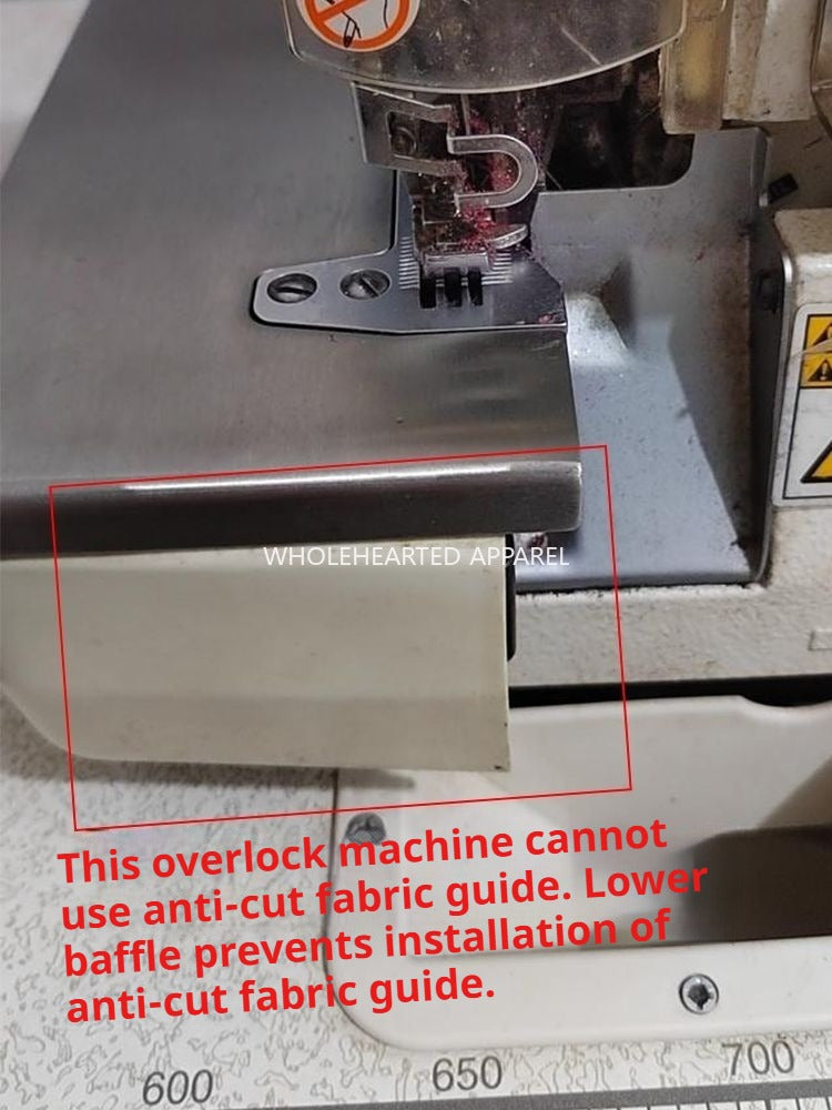 1266★  New overlock sewing machine, edging machine, anti-cutting cloth setting, edging car, anti-flipping positioning ruler, anti-cutting★