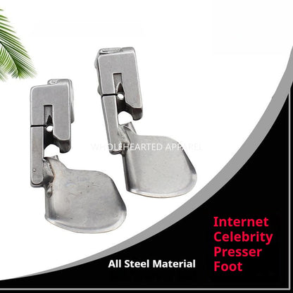 1236★  Daqian brand Internet celebrity curved crimping presser foot, silk chiffon thin material hemming hemming drum, hemming device★