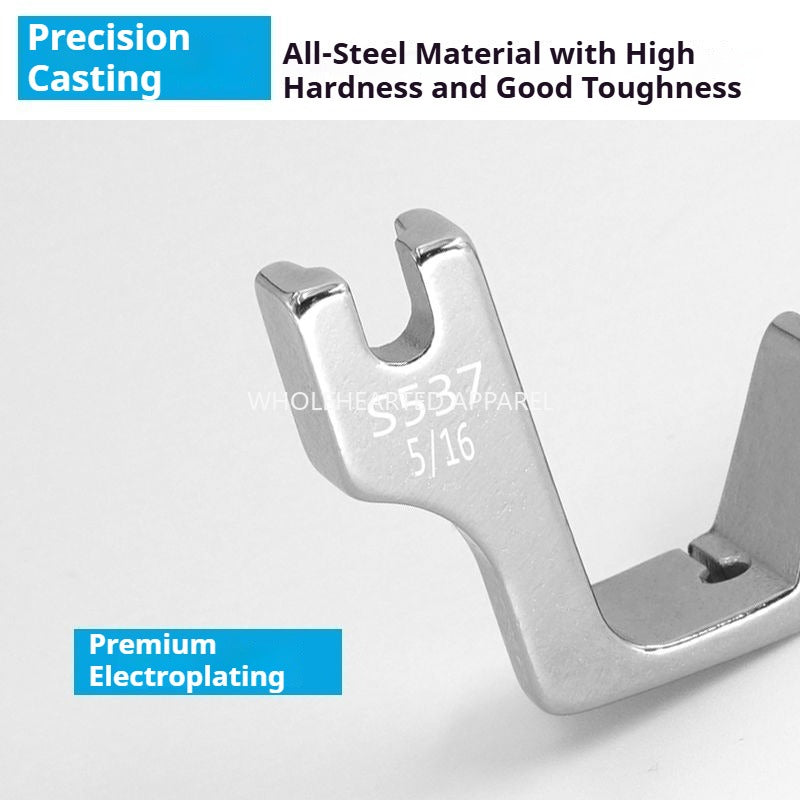 1405★ Prensatelas de banda elástica de acero para automóvil plano S537, prensatelas de banda elástica, accesorios para máquina de coser, prensatelas con correa para el hombro, pliegue elástico★