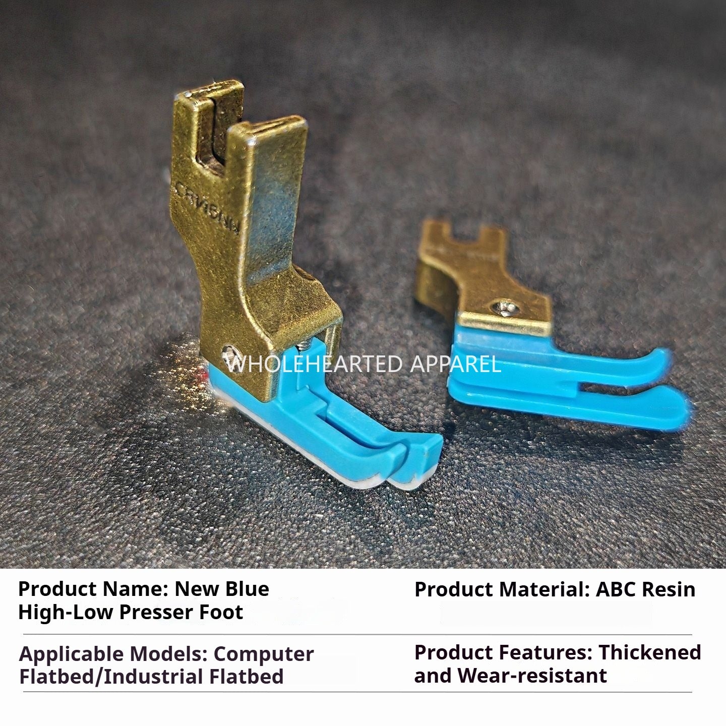 1687★  [Narrow 0.2/0] Plastic high and low presser foot flat car on zipper pressing line Teflon Oxford stop edge★