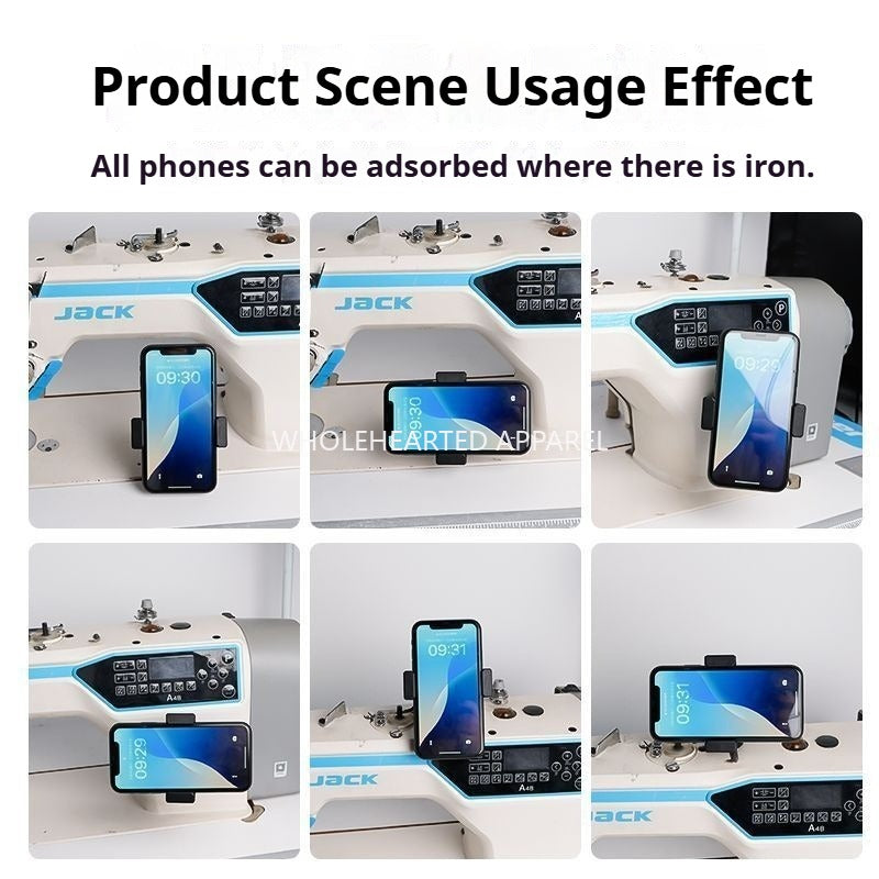 1698★ Nouveau support universel pour téléphone portable pour machine à coudre, fixation magnétique, anti-vibration, rotatif, réglable horizontalement et verticalement, accessoires de couture ★