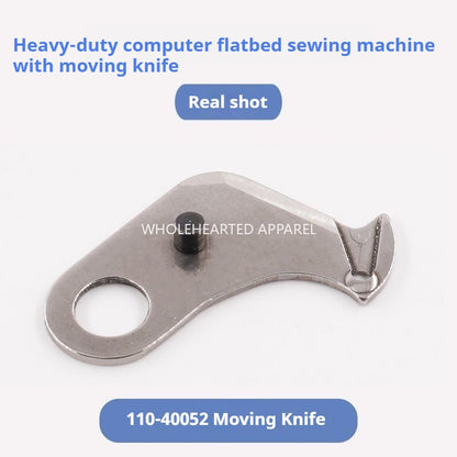 1466★  Authentic Qiangxin computer flat car wire cutting blade, movable knife 110-40052 fixed knife D2406-555-DOH parts★