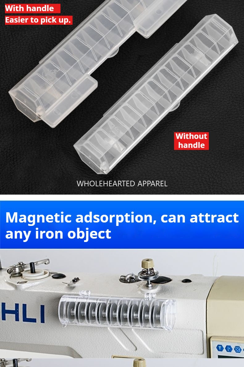 1565★  Computer flat car sewing machine shuttle core magnet storage box Jack A3A4 Zhongjie Fushan brothers plastic lock cylinder wire core★