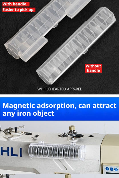 1565★  Computer flat car sewing machine shuttle core magnet storage box Jack A3A4 Zhongjie Fushan brothers plastic lock cylinder wire core★