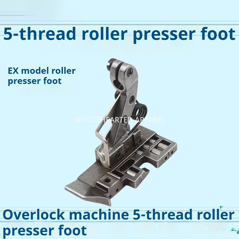 1273★  Edge copy machine roller presser foot, oversewing machine four-wire, five-wire thick material roller presser foot, edge copy machine anti-wrinkle presser foot★