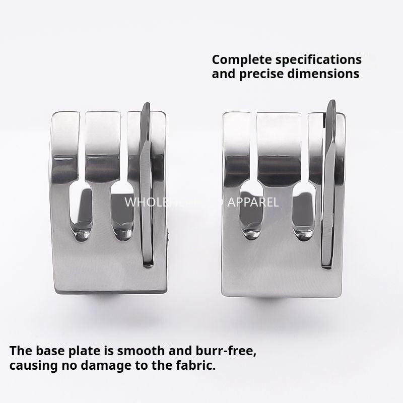 1625★ Nouveau pied-de-biche double aiguille S570 tout acier avec butée de couteau, butée latérale gauche et droite, accessoires pour machine à coudre★