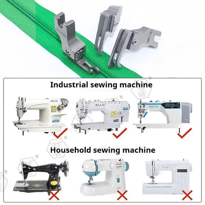 1081★  Boutique all-steel toothpick high and low presser foot, imported narrow small high and low presser foot, zipper presser foot on flat car★