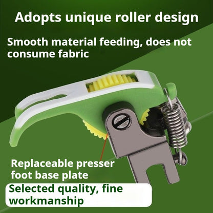 1684★  New T58N plastic roller presser foot computer flat car sewing machine zipper presser foot narrow presser foot 0.3 pressing line thickness universal★