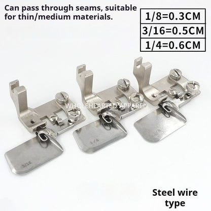 1548★  Sewing machine accessories all-steel F502 curved crimping presser foot chiffon thin silk hemming device hemming Internet celebrity hemming★