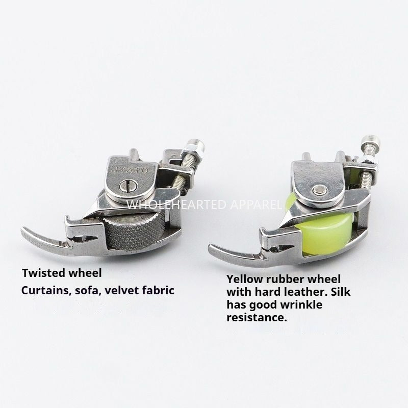 1347★  Flat car hemming device, roller presser foot A10 hemming pull roller, presser foot bag, border protection, push cloth, rush cloth, thin and thick eat all★