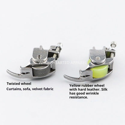 1347★  Flat car hemming device, roller presser foot A10 hemming pull roller, presser foot bag, border protection, push cloth, rush cloth, thin and thick eat all★