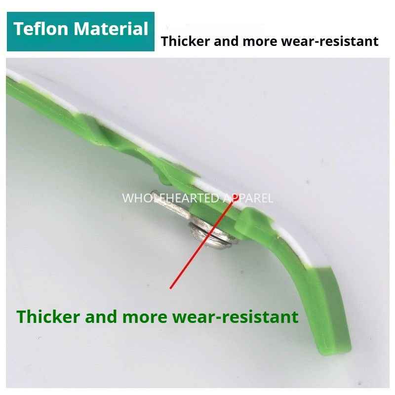 1034★  Thickened Teflon four-wire hemming machine presser foot leather industrial oversewing machine edge car glue presser foot edge locking plastic baseplate★