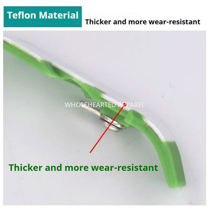 1034★  Thickened Teflon four-wire hemming machine presser foot leather industrial oversewing machine edge car glue presser foot edge locking plastic baseplate★