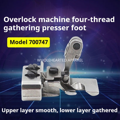 1541★  Discounted wrinkle presser foot, four-wire and five-wire edge locking machine, discounted wrinkle presser foot, double-layer sewing machine accessories★