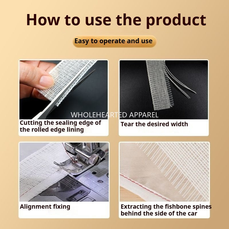 1003★Imported garment accessories fishbone hem interfacing for wedding dresses, chiffon skirt hems, shirt hems, DIY horsehair braid★