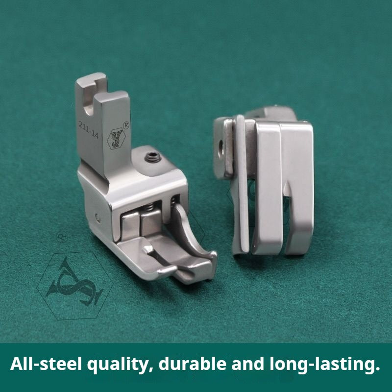 1023★  boutique all-steel multi-purpose high and low presser foot flat car stop double open line with knife presser foot★