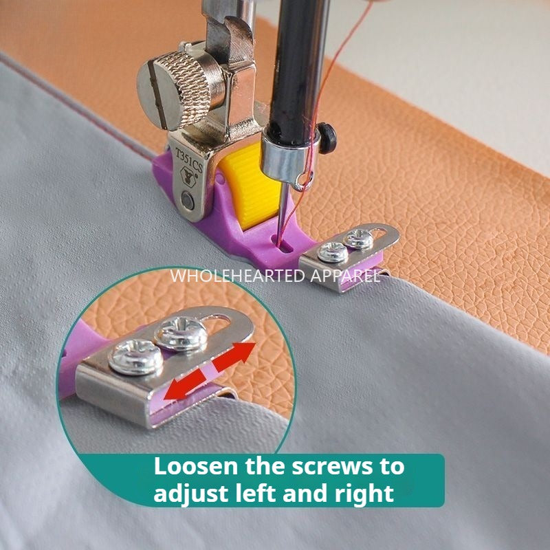 1707★T351 Adjustable Teflon Roller Presser Foot for Edge Folding★