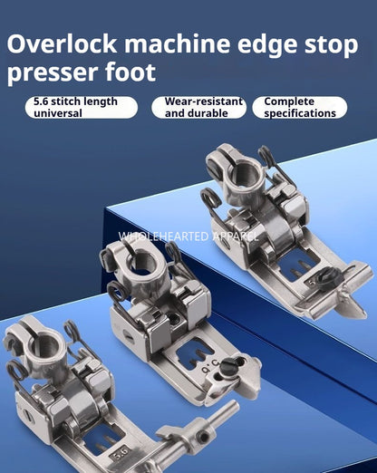 1588★ Ma Yinjian Jack, machine à coudre interlock à trois aiguilles et cinq fils, pied presseur 5.6, accessoires pour machine à coudre industrielle, pied presseur de coupe central★