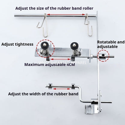 1653★  New second-generation edge locking machine rubber band bracket 747 edge copying machine universal rubber band elastic band shelf sewing accessories★