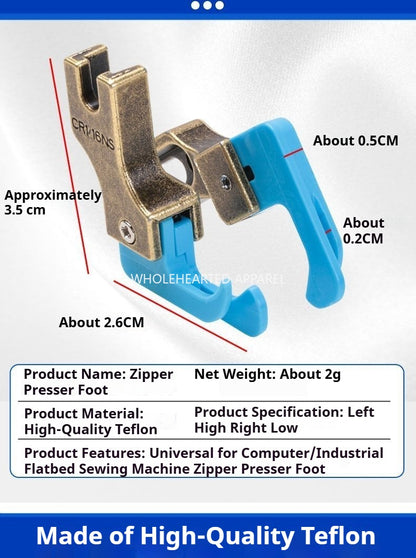 1679★ Pied plat universel neuf pour machine à coudre, compatible avec les machines à coudre électroniques et les machines à coudre à course réduite. 0,2 pouce de large, haute et basse pression. Matériau en téflon résistant à l'usure et anti-taches.