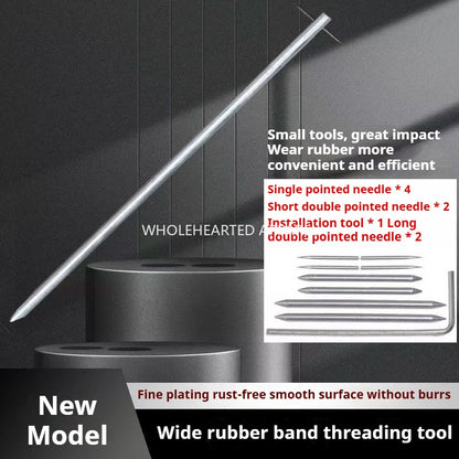 1128★  New Wear Wide Rubber Band Tool Waist Elastic Belt Wear Belt Clip Rope Double-sided Wide Flat Rubber Band Universal★