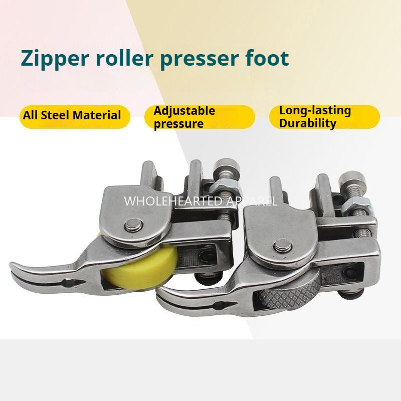 1229★  All-steel toothpick roller presser foot, with zipper on zipper roller presser foot 0.3 narrow presser foot, sewing accessories Daquan★