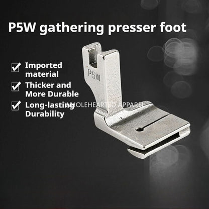 1125★  Sewing machine shrink and fold patchwork presser foot computer flat car wrinkle pumping wrinkle pleated P5W two-layer seam upper flat and lower wrinkle★