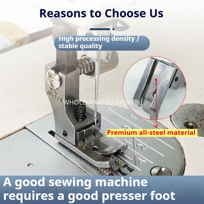 1251★  New PL boutique left and right high and low hemming special presser foot sewing machine presser foot JP-1/4★