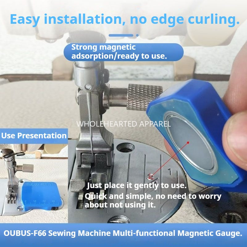 1318★  Sewing flat car dual-purpose strong magnetic gauge with scale fabric rim locator portable design easy to install★