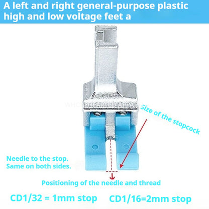 1363★  [Buy one get two free] New left and right high and low presser foot plastic left and right universal rib stop pressure 0.10.2 line★