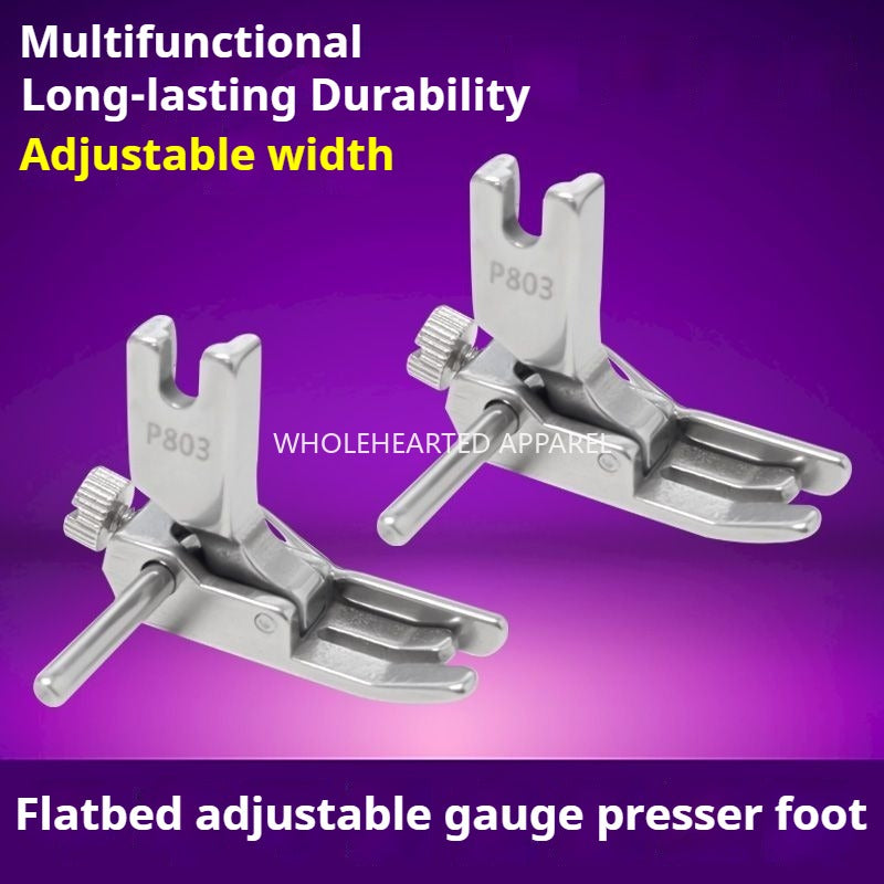 1442★  Flat car P803 presser foot computer car adjustable width and narrow stop fixed presser foot P723 sewing all-steel open wire presser foot★