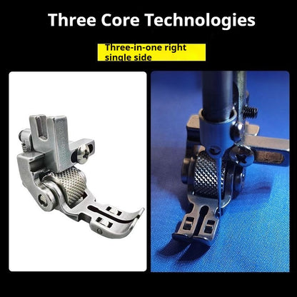 1369★  New three-in-one universal roller presser foot Three-roller presser foot Multi-function adjustable left and right unilateral presser foot 3671K★