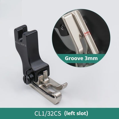 1738★ New Model Premium Dual Spring Grooved High Low Presser Foot Lockstitch Machine Cord Piping Insertion And Topstitching★