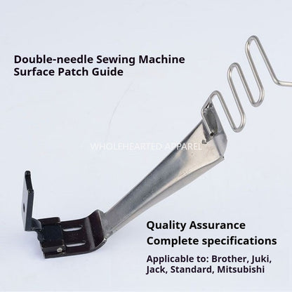 1350★ Tube de guidage pour machine à coudre à double aiguille, pour fixation de ruban adhésif et pied presseur, tube de guidage pour adhésif de surface★