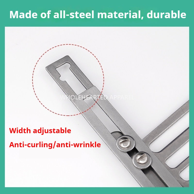1447★ Accesorios para máquinas de coser Dispositivo auxiliar de cordón de tracción de carro plano Cuerda de inserción Tira de inserción de cordón de tracción Cáñamo ancho ajustable multifunción★