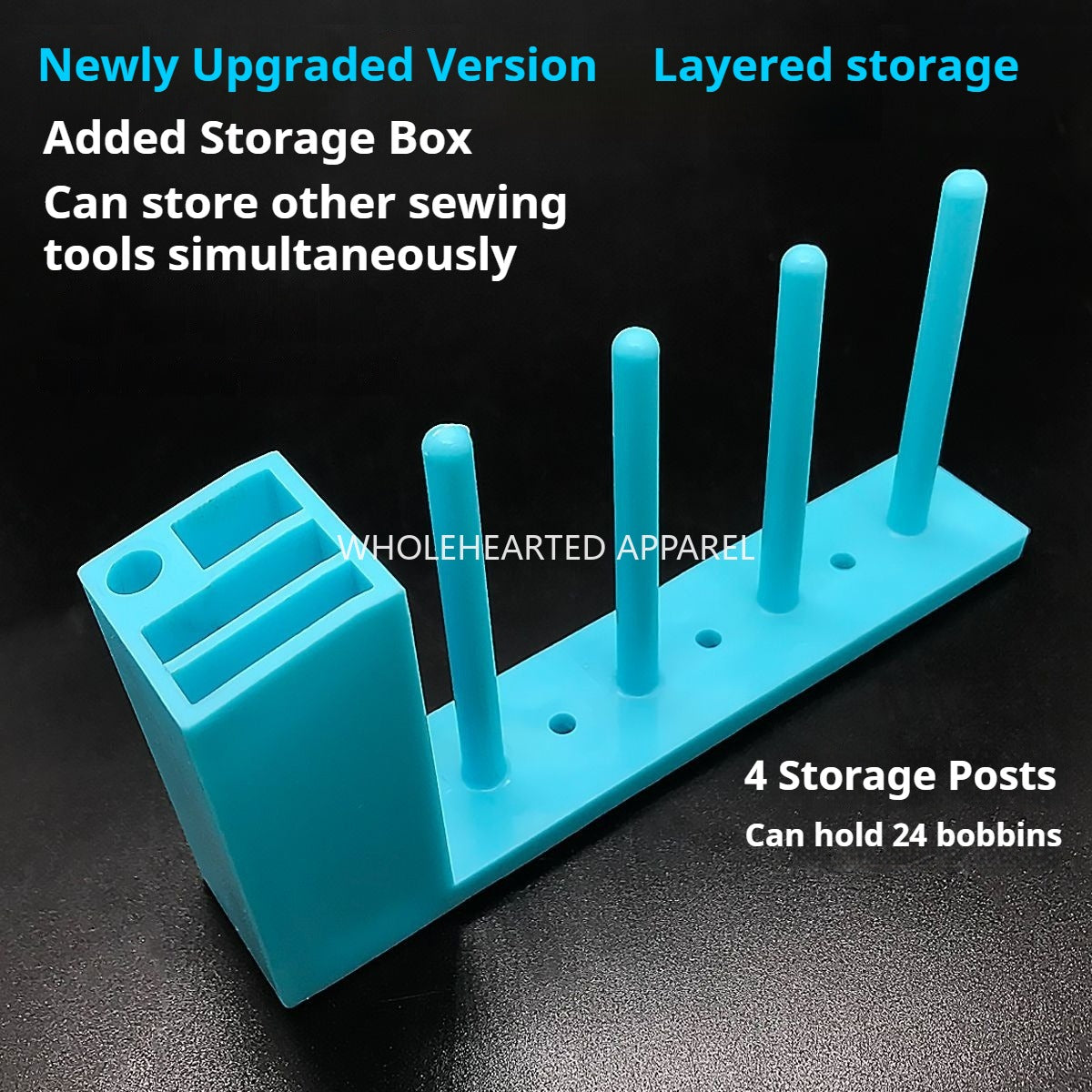 1010★ Support magnétique pour boîtiers de canette de machines à coudre, conçu pour les usines de confection, rangement pratique sans installation ★